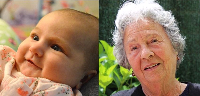 Photo of a Baby Girl vs. Old Lady